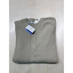 ALEX CANNON Cable Knit Sweater size XLarge Beige‎